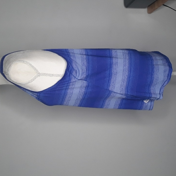 RBX Performance shades of blue and purple workout womens tank top - Picture 4 of 8